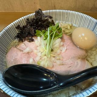 背脂煮干し蕎麦(味玉)(夜空と大地sake＆noodle)