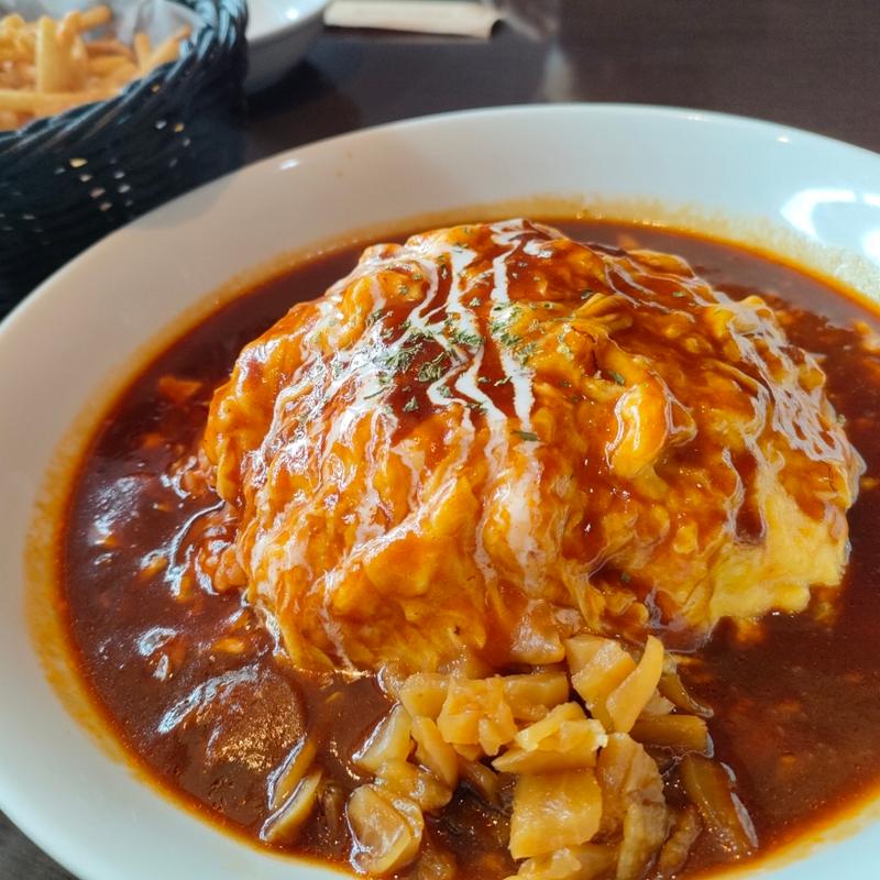 ふわふわ帽子のオムライス(ベビー フェイス プラネッツ 長崎屋帯広店)