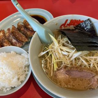 醤油ラーメンBセット+白髪ネギ(ラーメン山岡家 日立東金沢店)