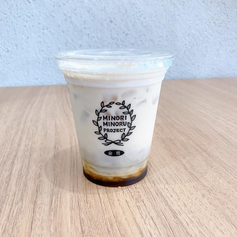 ひろしま搾りアイスカフェラテ(みのりカフェ元気市広島店)