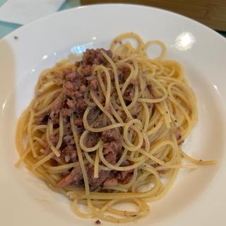 イカとタコのラグーソースパスタ(オステリア ジラソーレ)