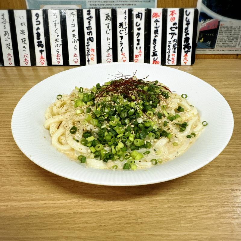 冷し胡麻ネギうどん(大衆割烹 藤八 （たいしゅうかっぽうとうはち）)