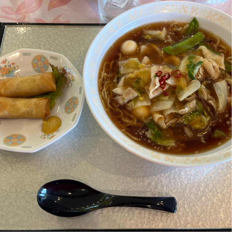 豚ばら白菜あんかけらーめんと点心(おかだいらゴルフリンクス　レストラン )