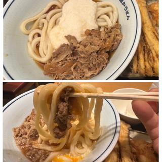 牛肉とろ玉ばっかけ(温)うどん(瀬戸うどん 新横浜店 )