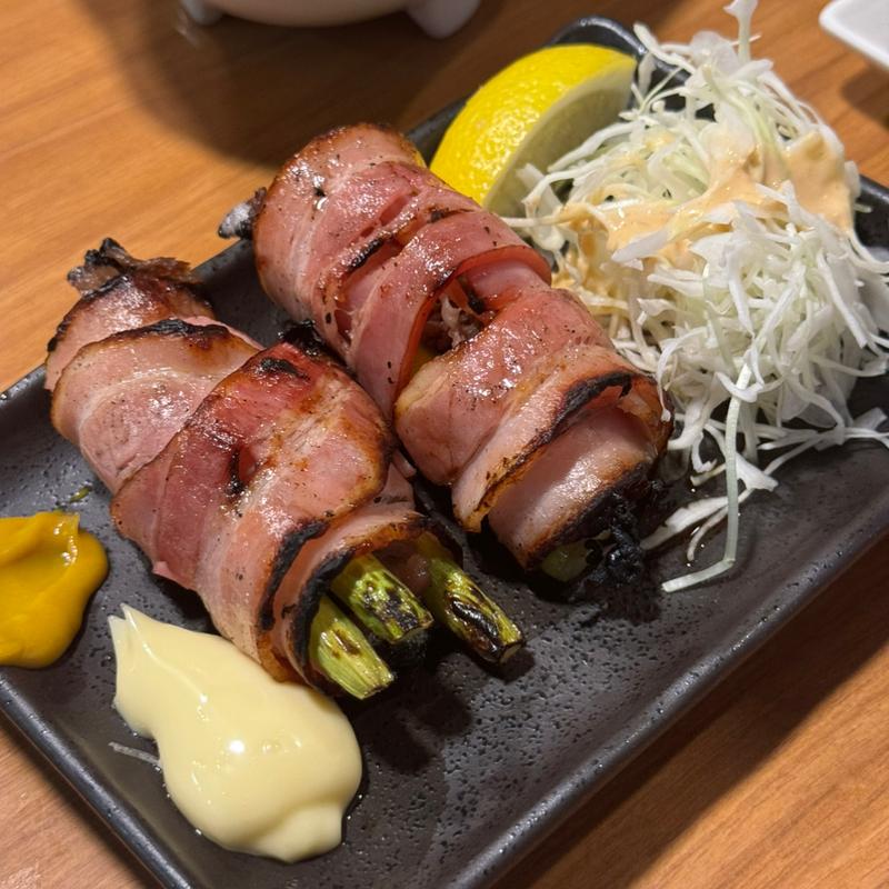 ベーコン巻き（あすぱら）(炉ばたワコー )