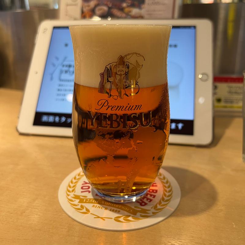 プレミアムエール　グラス(ヱビスバー YEBISU BAR 川崎アゼリア店)