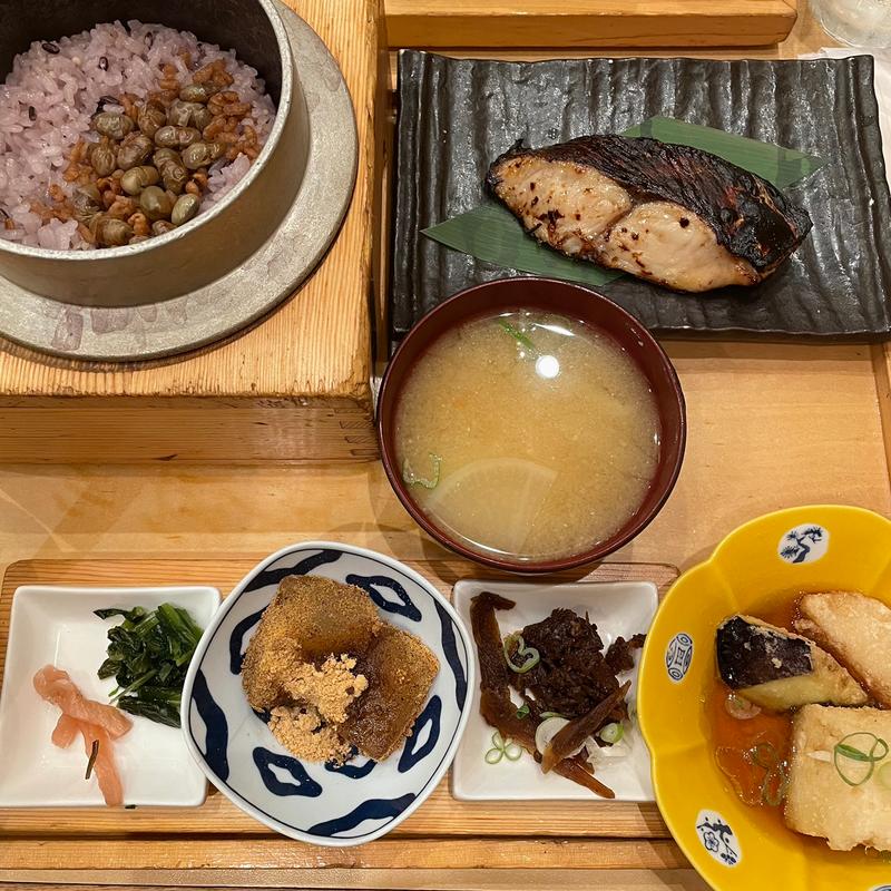 五穀　田園定食(一汁五穀 広島店 （いっとごこく）)