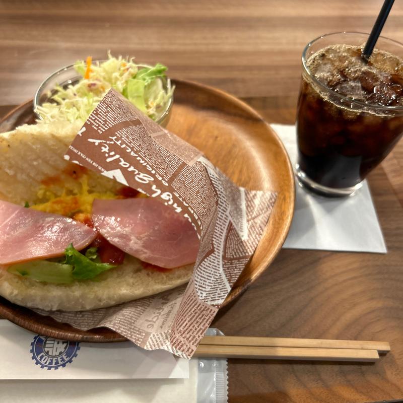 モーニングパニーニセット(マルセイコーヒー)