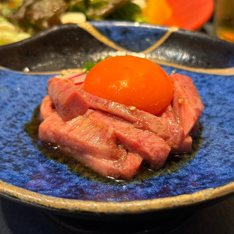 特上トロタンのユッケ(もうもう亭)