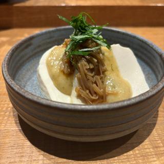 ざる豆腐　柚子胡椒味噌となめ茸(tsugumi)