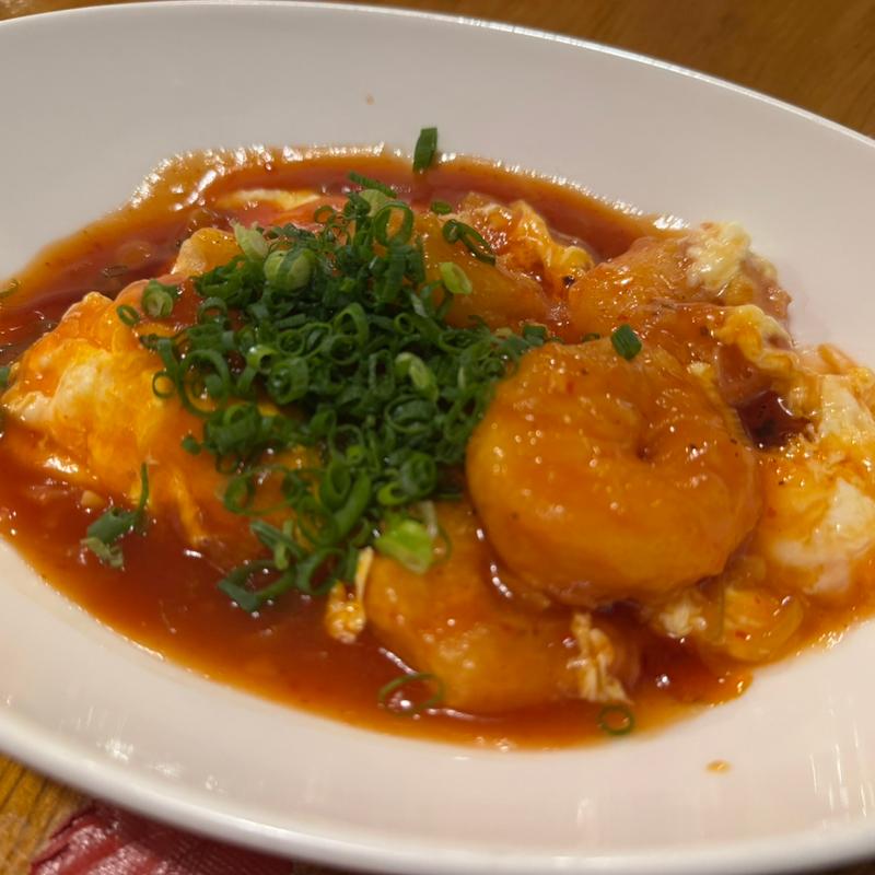 海老と玉子チリ(呑者家 末広通り店 （どんじゃか）)