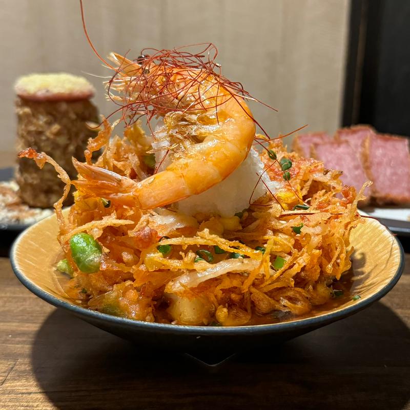 海鮮かき揚げ(海鮮と浜焼き ネオ大衆個室酒場 キラクニ。 金山駅本店)