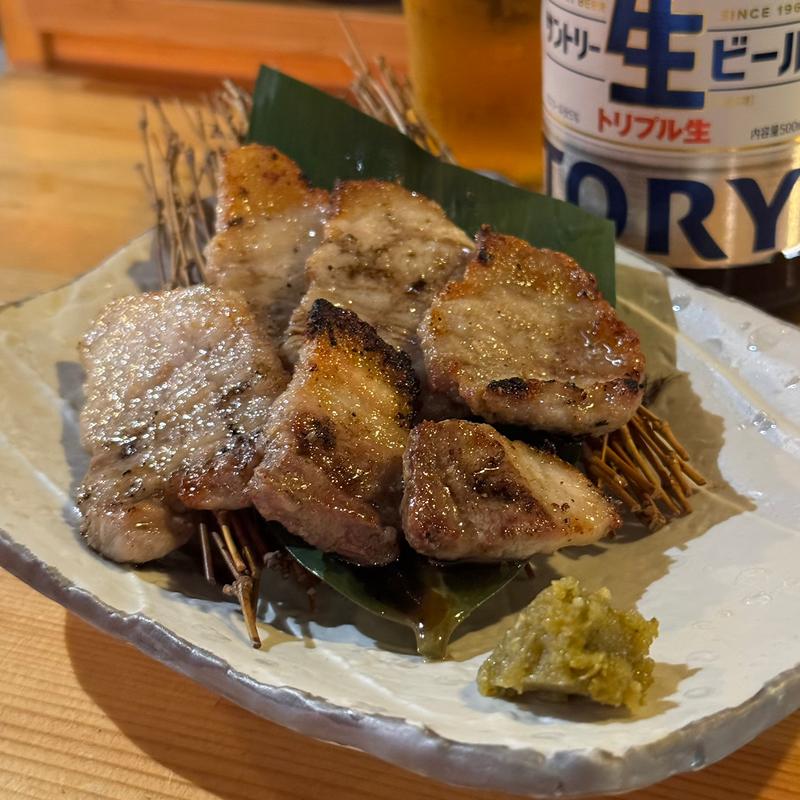 黒豚溶岩焼き(バラ)(鹿児島料理　溶岩焼てげ)