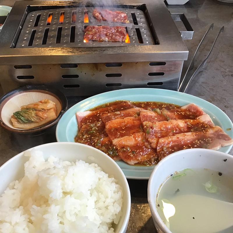 元気カルビ1.5人前定食(スタミナホルモン食堂 食樂 八乙女店 )