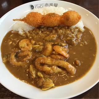 海の幸カレー＋うずら卵串フライ(CoCo壱番屋 仙台泉インター店)