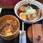 鶏めし＋しょうゆラーメン(花善 )