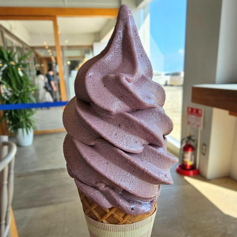 ブルーベリーソフトクリーム(Seaside Terrace)