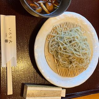 鶏つくねのなめ蕎麦