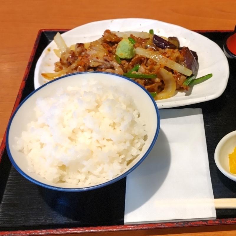 茄子と豚肉炒め定食(旅籠や十兵衛 （ハタゴヤジュウベエ）)