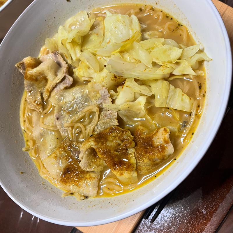 カレーラーメン(創作料理　我家)