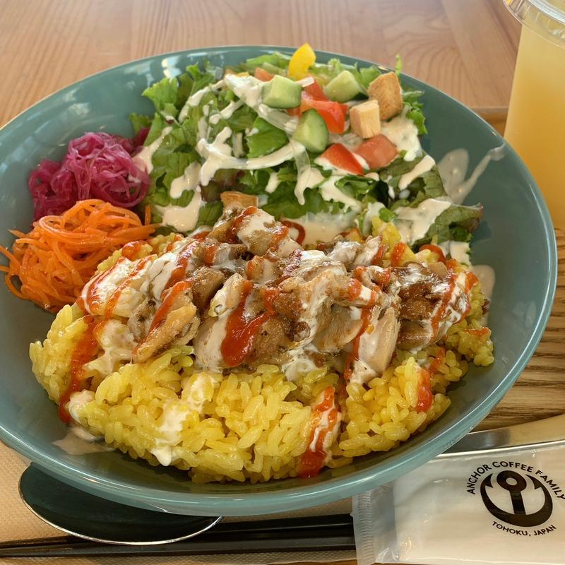 チキンオーバーライス(アンカーコーヒー内湾店)