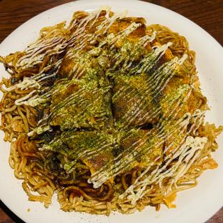 鉄ちゃん定番の肉たま(お好み焼き 鉄ちゃん)