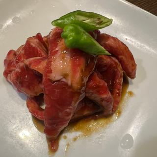 韓国風青唐辛子ダレで食べるカルビサル(焼肉ダイニング ワンカルビ 三木店)