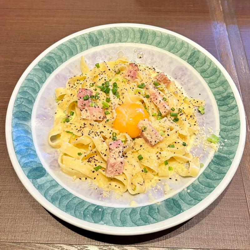 厚切りベーコンのカルボナーラ鎌倉風(鎌倉パスタ 阪急大井町ガーデン)