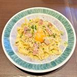 厚切りベーコンのカルボナーラ鎌倉風(鎌倉パスタ 阪急大井町ガーデン)