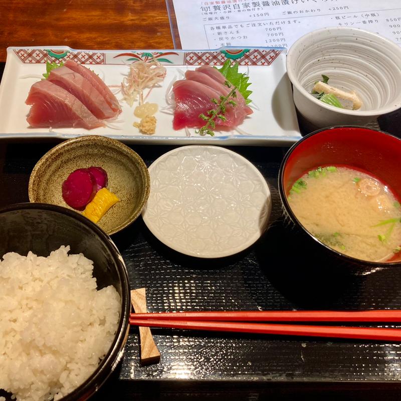 戻りがつお刺身定食(和食福島)