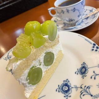 シャインマスカットのケーキ(椿屋カフェ フレンテ笹塚店)