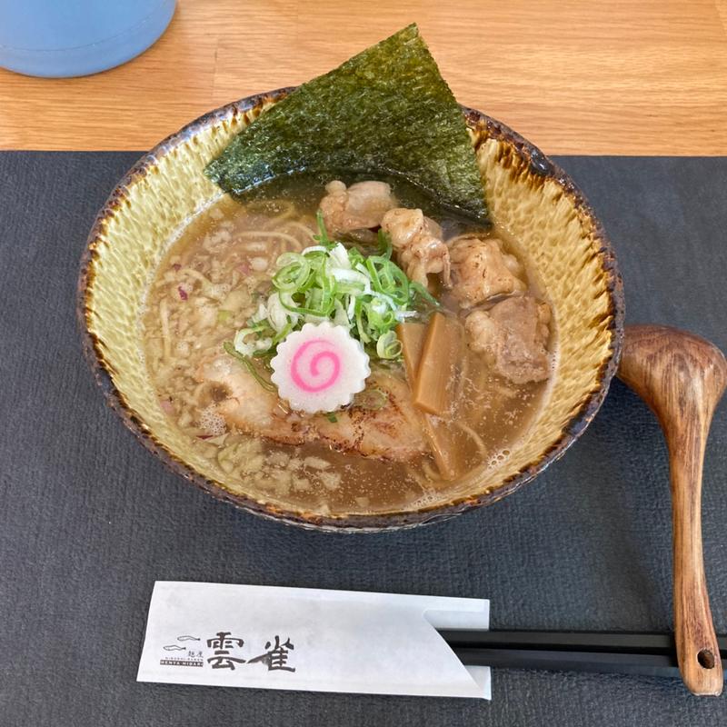 煮干3種と和牛モツ(麺屋 雲雀)