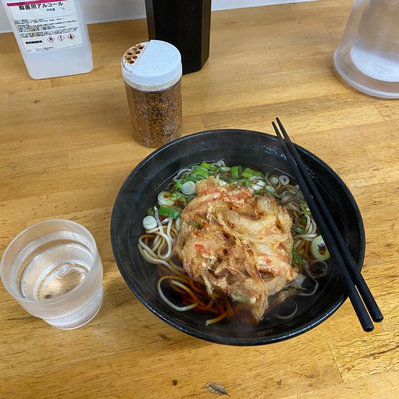 かきあげそば(立喰そば・うどん ふじ)