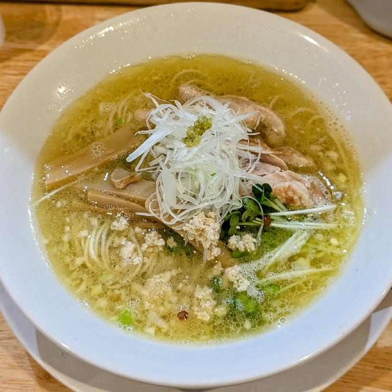 とりそば 塩味 細麺(らーめん天神下 大喜)