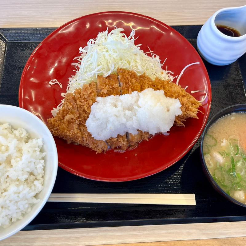 おろしカツ定食(かつや　福岡野多目店)