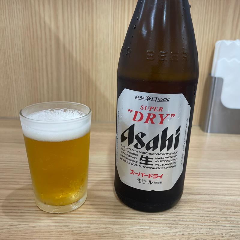 瓶ビール(横浜ラーメン 武蔵家 御茶ノ水店)