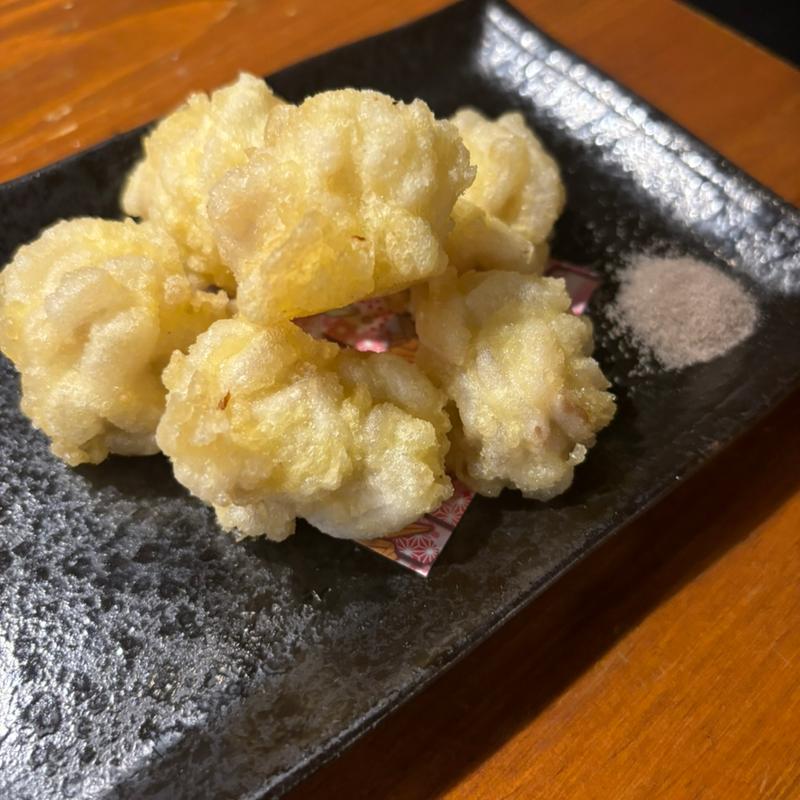 真鱈の白子天ぷら(魚トの神 立川)