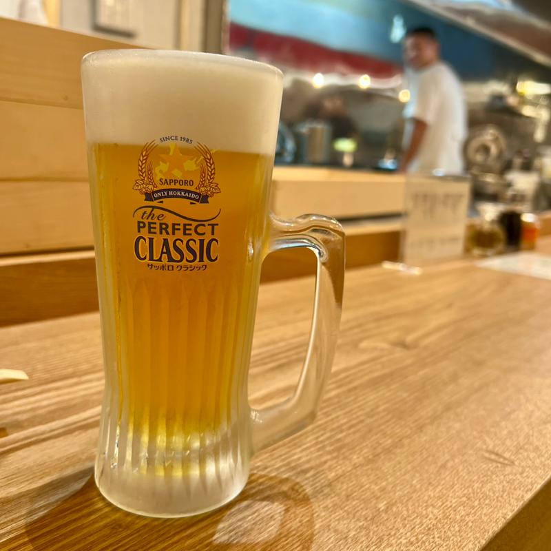 サッポロクラシック(ぎょうざのふじや)