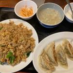 豚バラ青菜炒飯、餃子