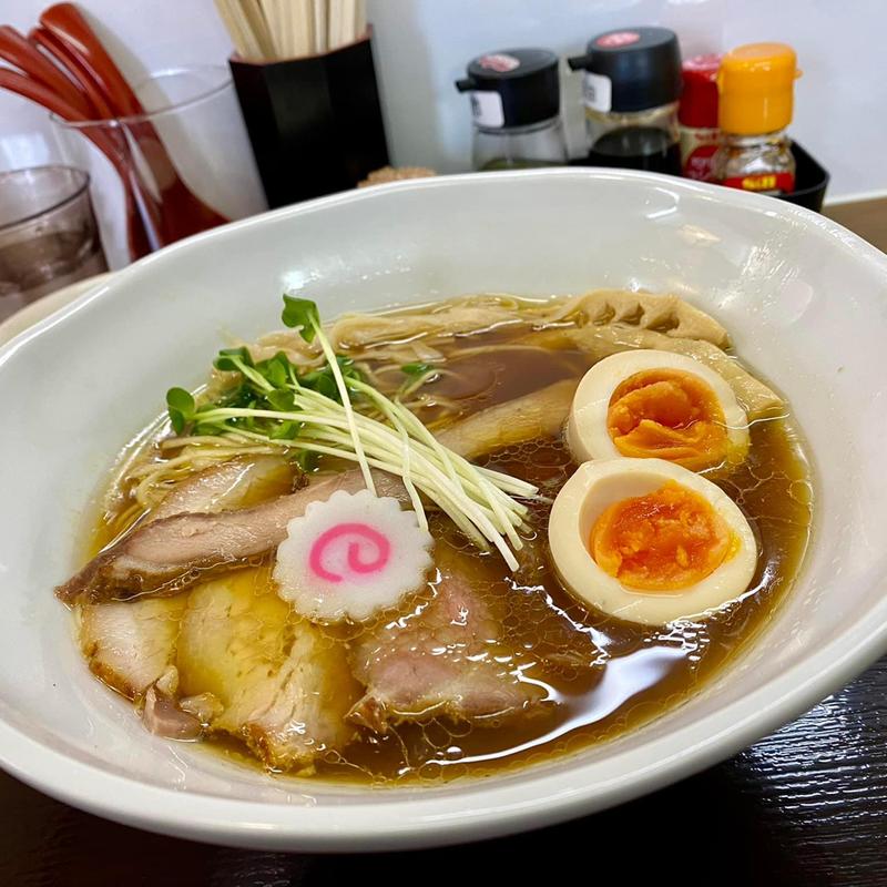 川俣シャモチャーシュー麺(自家製麺 麺工房えんたく)