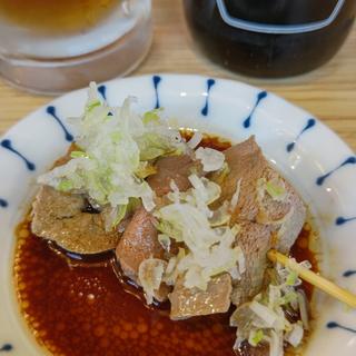 レバ刺し串(鉄板ホルモン 五の五 ぴおシティ桜木町店)