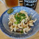 鶏皮ポン酢(鉄板ホルモン 五の五 ぴおシティ桜木町店)