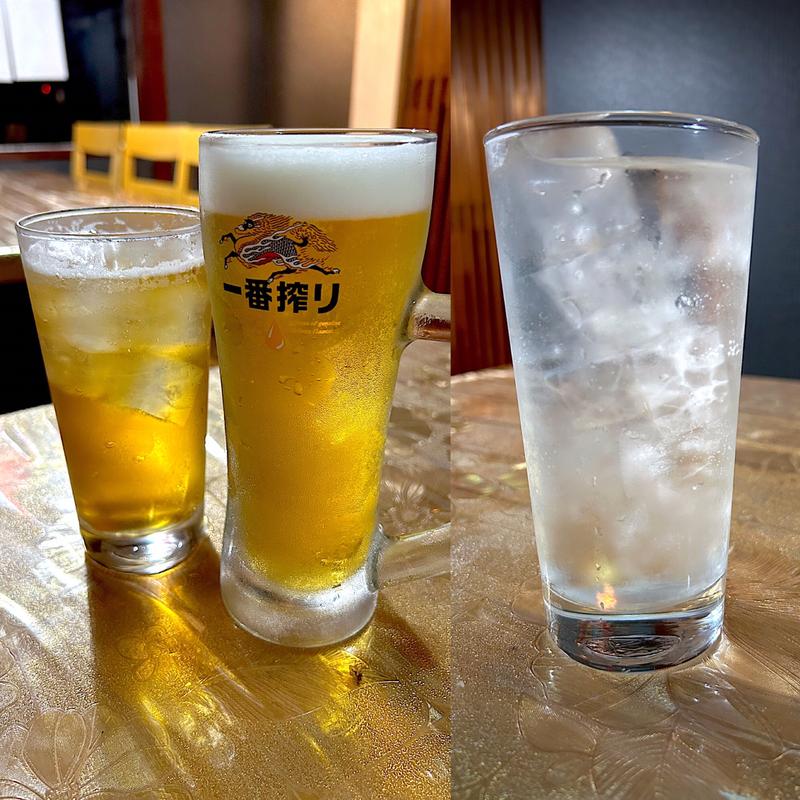 生ビール、ククリラム、ロキシー(ネパール料理 Newa)
