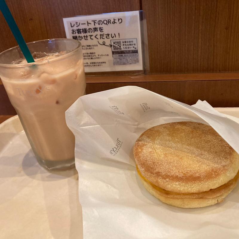 イングリッシュマフィン　ハムエッグ(タリーズコーヒー キュポ・ラ川口店)