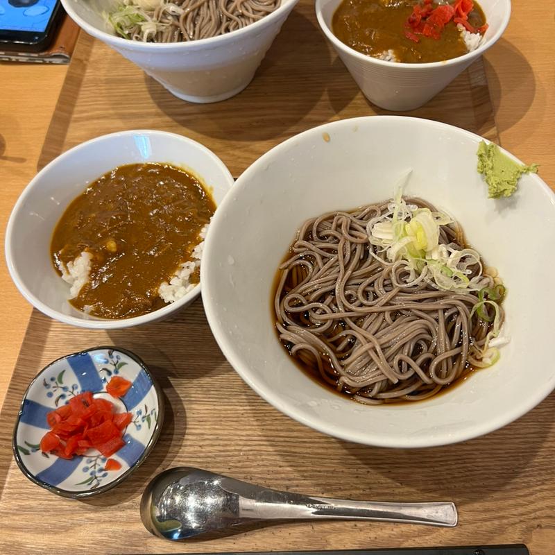 カレー丼セット(風雷庵 肉そば(furaian-soba))