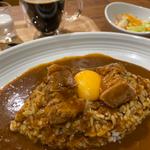 インディアンカレーに卵