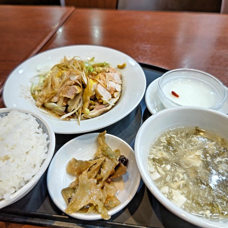 鶏肉ネギ油かけ(澤園 JAKUEN)