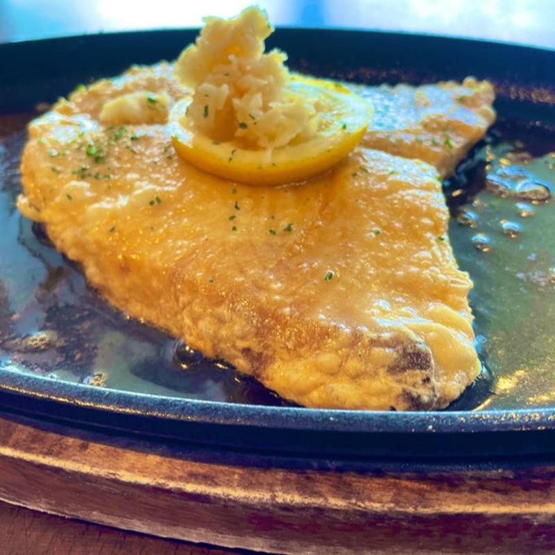 マンザイウオ（エチオピア）切身バター焼き(うるま市民食堂)