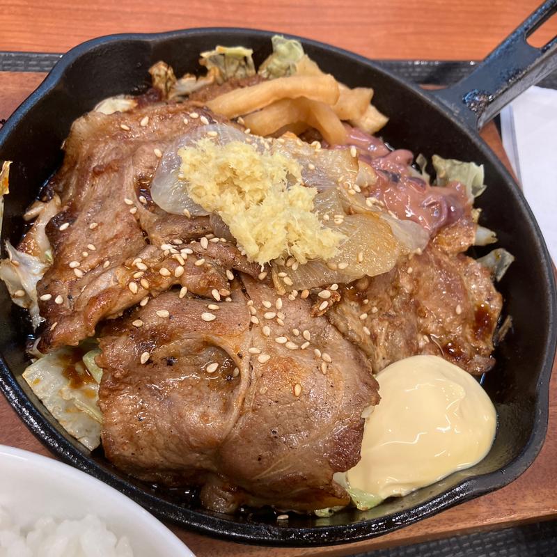 しょうが焼き定食(からやま 多摩永山店)