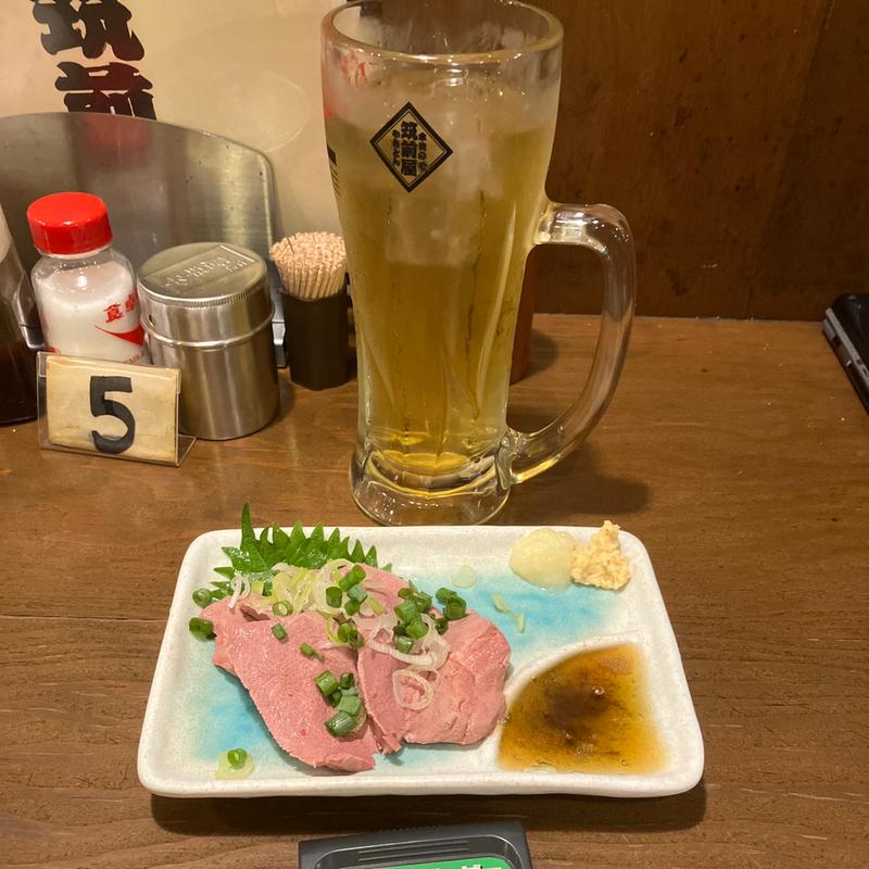 トロレバ刺し(筑前屋 稲田堤店)